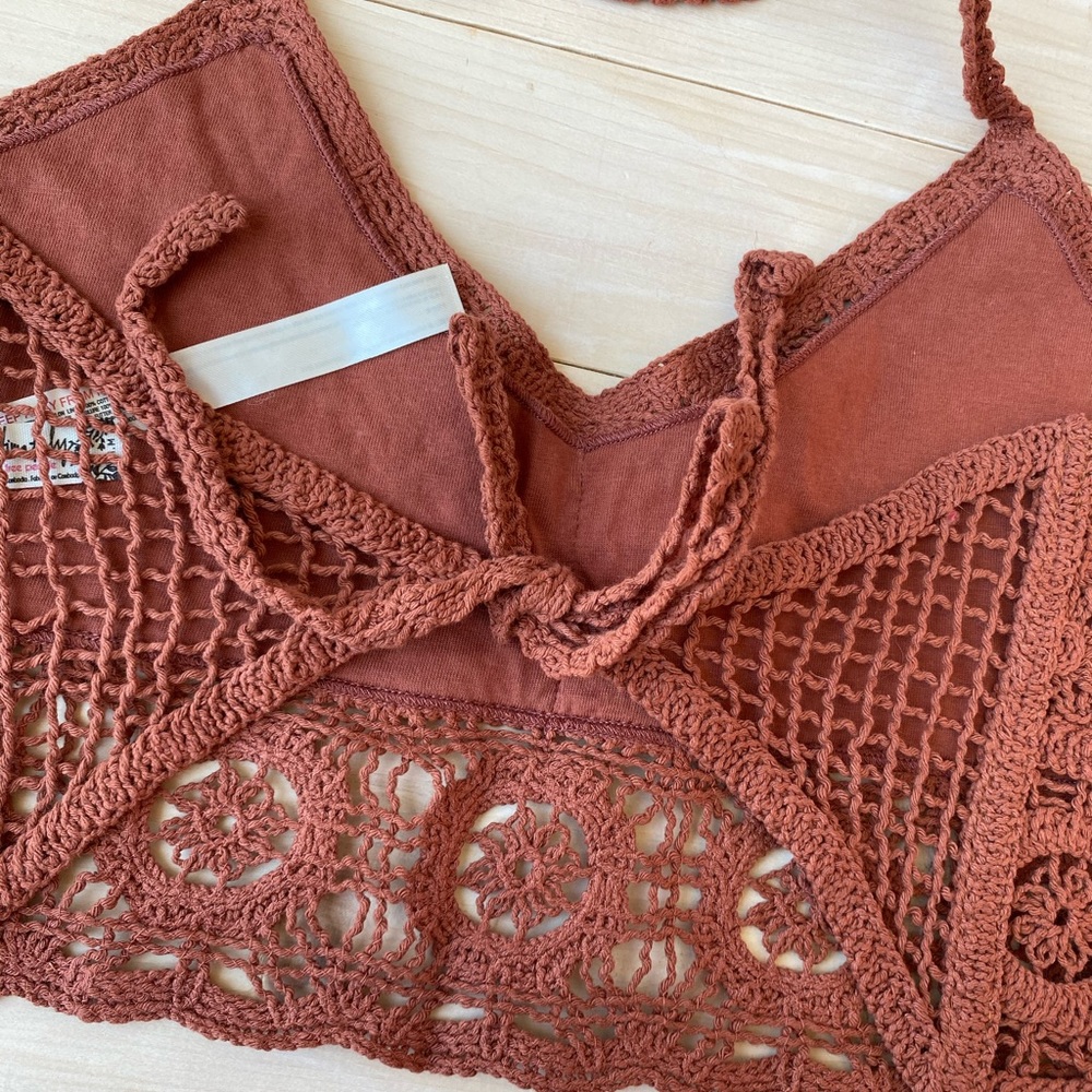 Free People Sydney Crochet Lace Bralette Medium - Picture 13 of 13